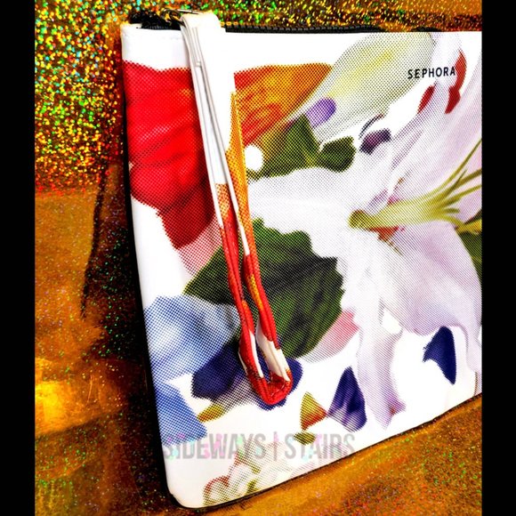SEPHORA LILY LARGE WRISTLET CLUTCH makeup bag 13.5" zipper sleeve storage pouch - Picture 6 of 14